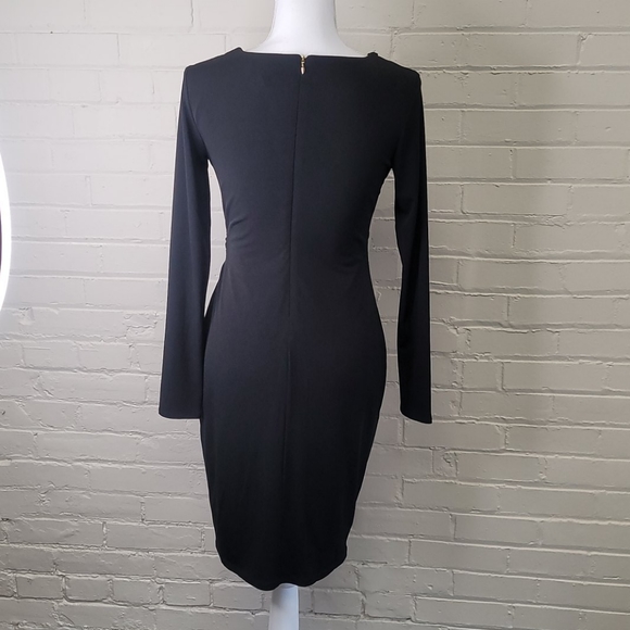 Thalia Sodi Black Wrap Dress Size XS - Picture 6 of 11